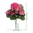 thumbnail image 6 of Artificial Geraniums Realistic UV Resistant Fake Flower Wedding Party Indoor Outdoor Office Table Centerpiece Plastic Faux Floral Plants Decoration, 6 of 8