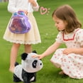thumbnail image 4 of Plush Toy Panda with 6pcs Accessories Electronic Interactive Panda Walking Panda Toy Realistic Toys Barking Wagging Tail Panda Pet Care Gifts for Birthday Christmas, 4 of 6