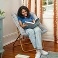 thumbnail image 2 of Flash Furniture Steel Indoor Folding Chair, Gray, 2 of 13