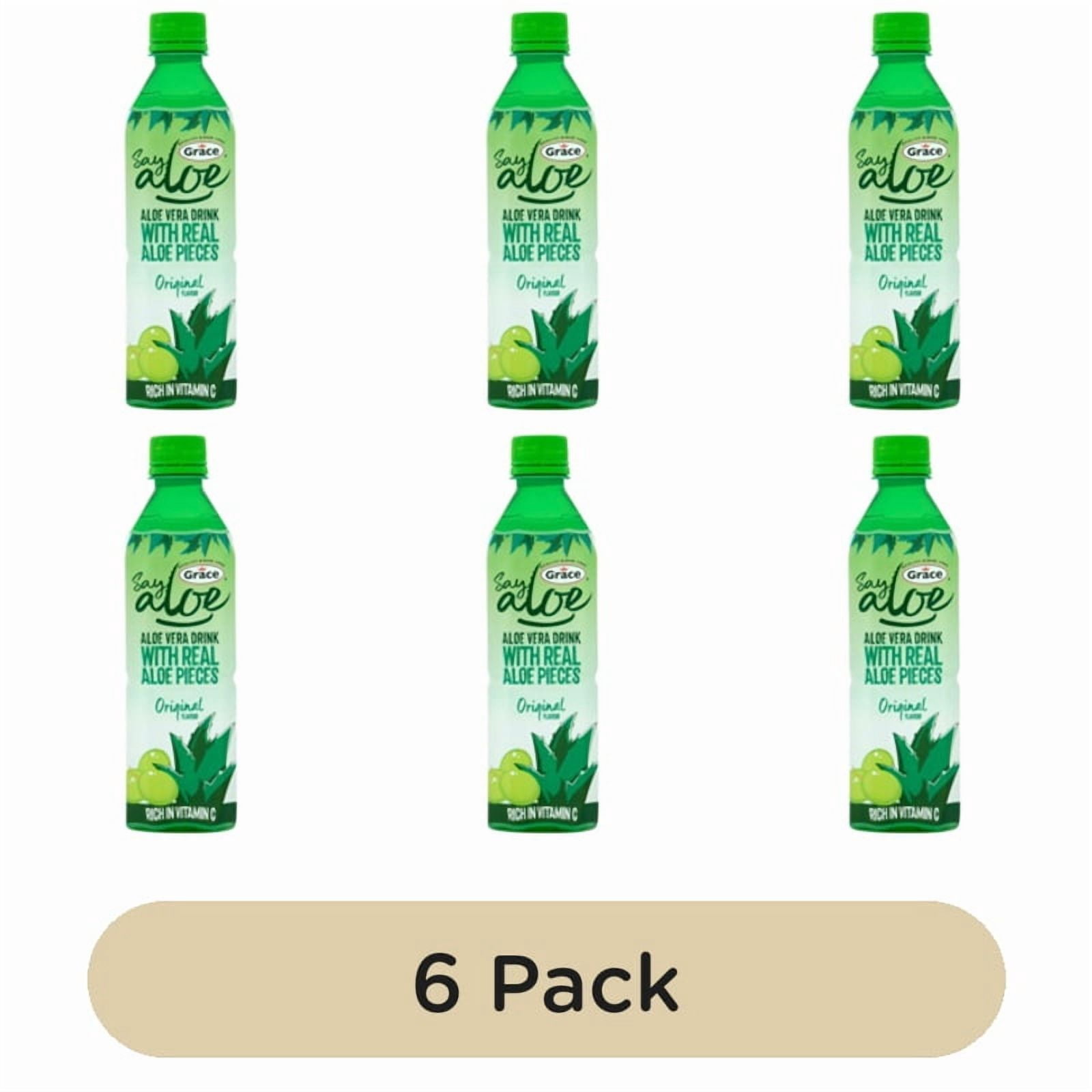 Grace Aloe Vera Water Original 500ml, British Import (Pack of 6)