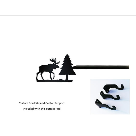 Moose/Pine Curtain Rod MED (Hardware is INCLUDED)