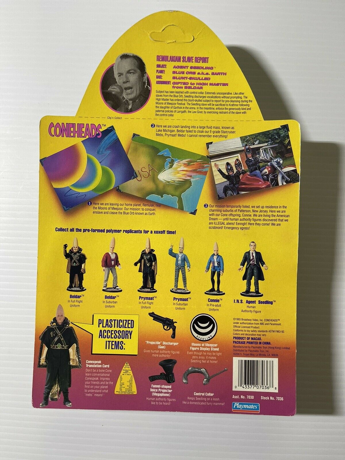 Coneheads Agent Seedling Human Authority INS Unit Vintage