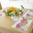 thumbnail image 4 of Ambesonne Saying Place Mats Set of 4, Watercolor Splash, Standard Size, Red Fuchsia, 4 of 6