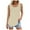 Khaki, variant on Women Tank Tops Summmer Sleeveless Tops Shirt Summer Women Solid Color Round Neck Sleeveless Casual Tee Tank Beach Vacation Clothes for Women S-2XL