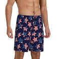 thumbnail image 2 of Sikiie American Stars Mens Pajama Shorts, Lightweight Lounge Pant with Pockets Soft Sleep Pj Shorts for MenMedium, 2 of 6