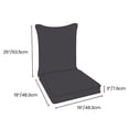 thumbnail image 5 of HOMETRENDS Deluxe High Pillow Back Cushion, 5 of 5