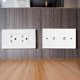 thumbnail image 3 of Panel de pared blanco CAT6 doble para uso doméstico, para suministros de construcción de oficinas de hoteles, 3 of 8