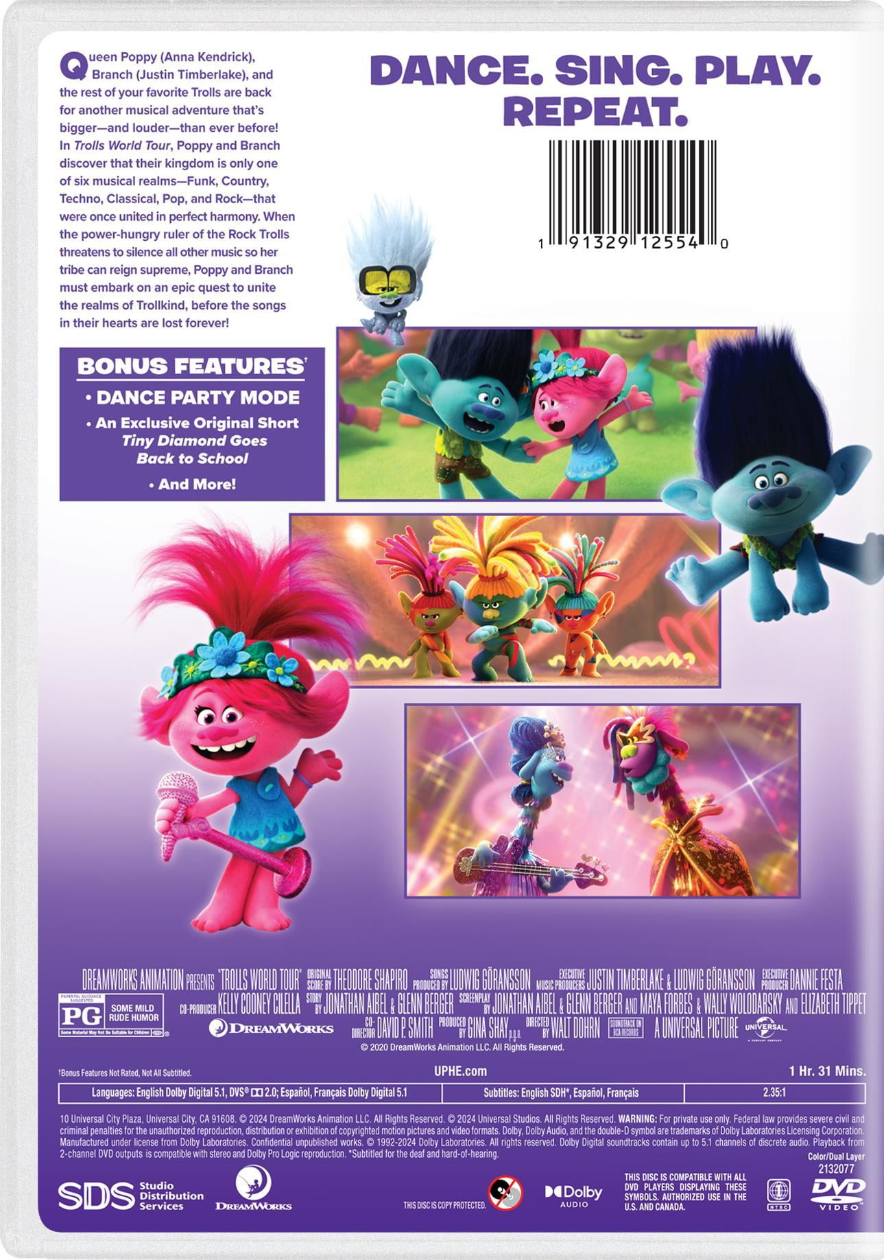 Trolls World Tour (Dance Party Edition) [DVD] - Walmart.com