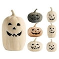 thumbnail image 4 of Hallowmas Handcrafted Terracotta Jack O'-Lantern a Handmade Terracotta Gem for Halloween Pumpkin Decor & Home Mantel Fall Decor, 4 of 7