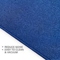 thumbnail image 5 of Custom Size Runner Rug Solid Design Blue Color 26 or 31 inch Wide Pick Your Length Non-Slip Rubber Backing Stair Runner, 5 of 6