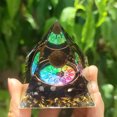 thumbnail image 3 of Torre de energía de pegamento de piedra triturada de loto de cristal natural de joyería tridimensional (5 cm) JAMW Sencillez, 3 of 5