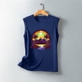 thumbnail image 4 of Penkiiy Womens Tank Tops Beach Graphic Tank Tops Summer Casual Loose Tanks Vest Country Music Hawaiian Vacation Tank Cami L Navy, 4 of 5