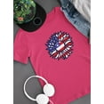 thumbnail image 3 of Patriotic Sunflower Bold Lineart T-Shirt Juniors -Image by Shutterstock,  Large, 3 of 4