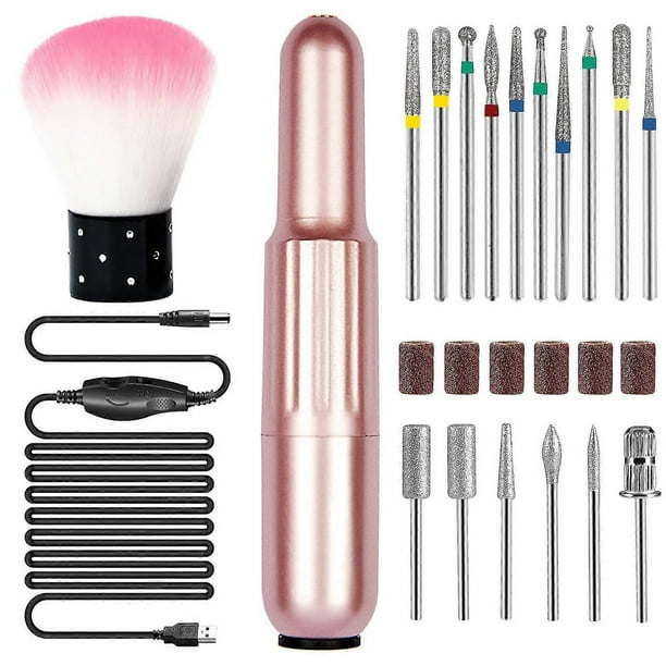 Electric Nail Drill Machine Professional Nail Drill Electric Manicure Machine Usb Nail Salon Drill Polisher A