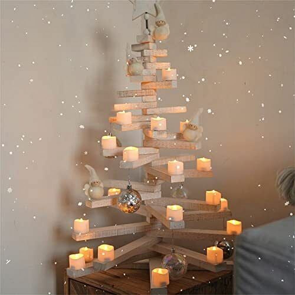24Pcs Timed Tealight Candles, Battery Operated Tea Candles, Flameless Flickering Electric Candles with Timer for Home Decor, Brightness Upgrade, Batteries Included