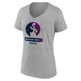thumbnail image 2 of Women's Heather Gray US Paralympic Wheelchair Tennis Radiating Victory V-Neck T-Shirt, 2 of 3