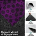 thumbnail image 3 of Purple Gothic Floral Pattern Kitchen Rugs Sets Of 3,Kitchen Runner Rugs Non Skid Washable,Decorative Kitchen Floor Mats for Kitchen,Sink,Laundry,17"x30"+ 17"x47" + 17"x59", 3 of 6