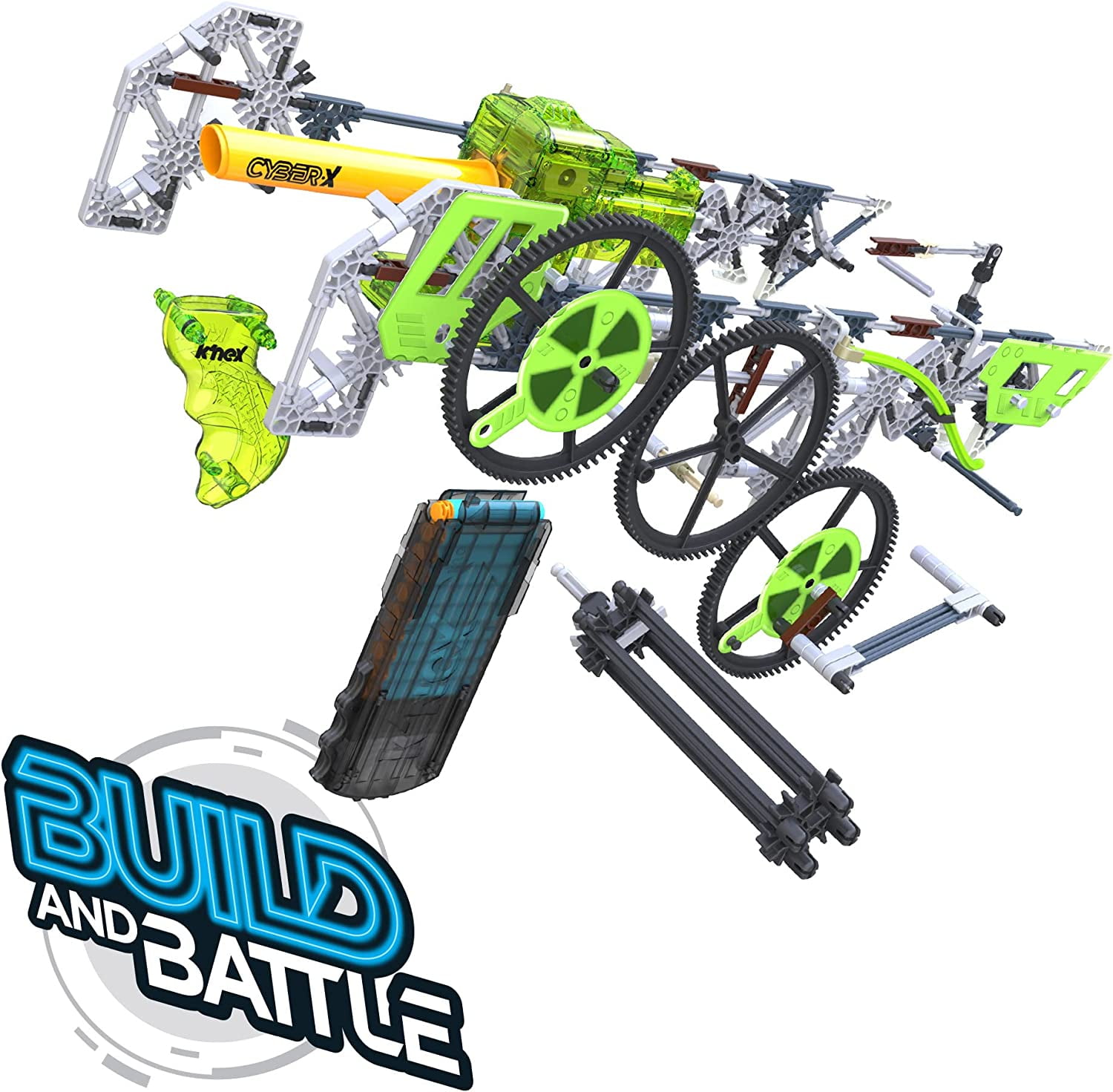 kページ K'NEX Cyber-X C10 Crypto Crank with Motor - Blasts up to 60
