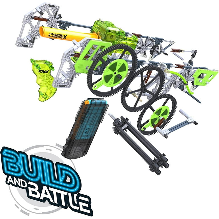 K'NEX Cyber-X C10 Crypto Crank with Motor - Blasts up to 60