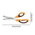 thumbnail image 2 of ICQOVD Stainless Steel Lace Scissors with Sawtooth Blade,Locking Cloth and Fabric Scissors for Sewing,Thread Cutting,Dog Teeth Design Craft and Home Use, 2 of 4