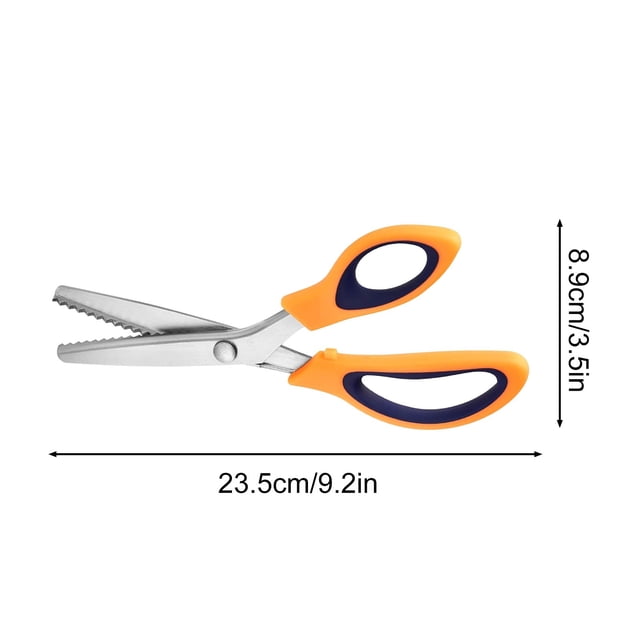 Stainless Steel Lace Scissors with Sawtooth Edge and Locking Mechanism 24 cm