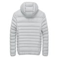 thumbnail image 3 of qafoshin Men's Padded Winter Jacket Warm Thickened Solid Long Sleeve Coat Trendy Casual Hooded Outerwear with Side Zip Pockets, 3 of 6