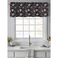 thumbnail image 4 of Brown Black Red Blue Cowboy Curtain Valances for Windows, Country Western Vintage Kitchen Valance Window Treatment, Light Filtering Block Curtains for Bathroom/Bedroom/Living Room 60'' x 18'', 4 of 9
