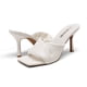thumbnail image 2 of DREAM PAIRS Sandalias Mule de Tacón Alto 3.3" Blanco, 2 of 7
