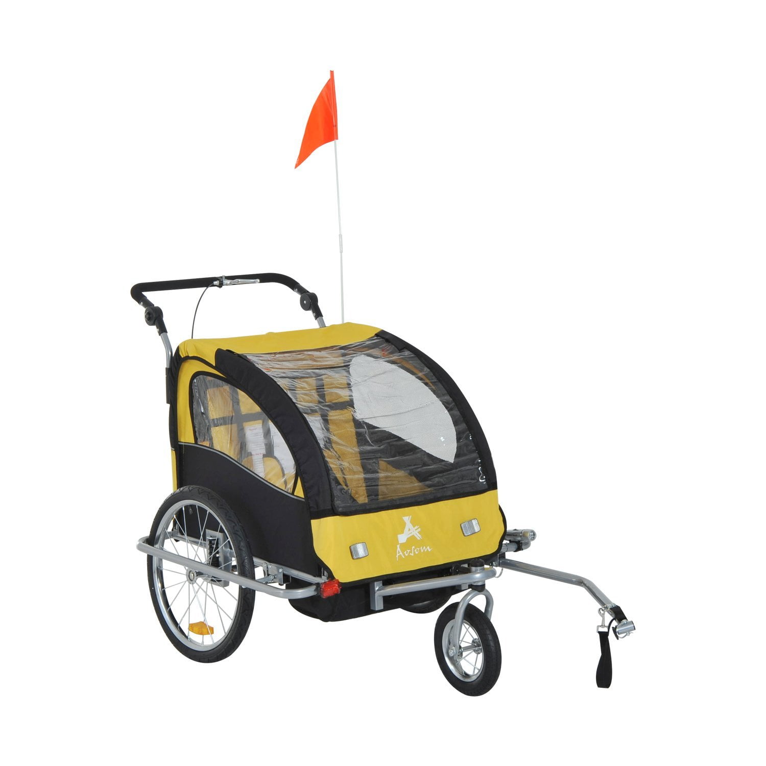 best choice products 2 in 1 pet dog bike trailer