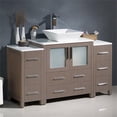 thumbnail image 2 of Fresca Torino 54" Gray Oak Modern Bathroom Cabinets w/ Top & Vessel Sink, 2 of 3