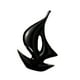 thumbnail image 1 of Decoración de barco de vela, escultura moderna, regalo de inauguración de la casa, artesanía, estatua de barco de vela, figura de para mesa de Negro, 1 of 9