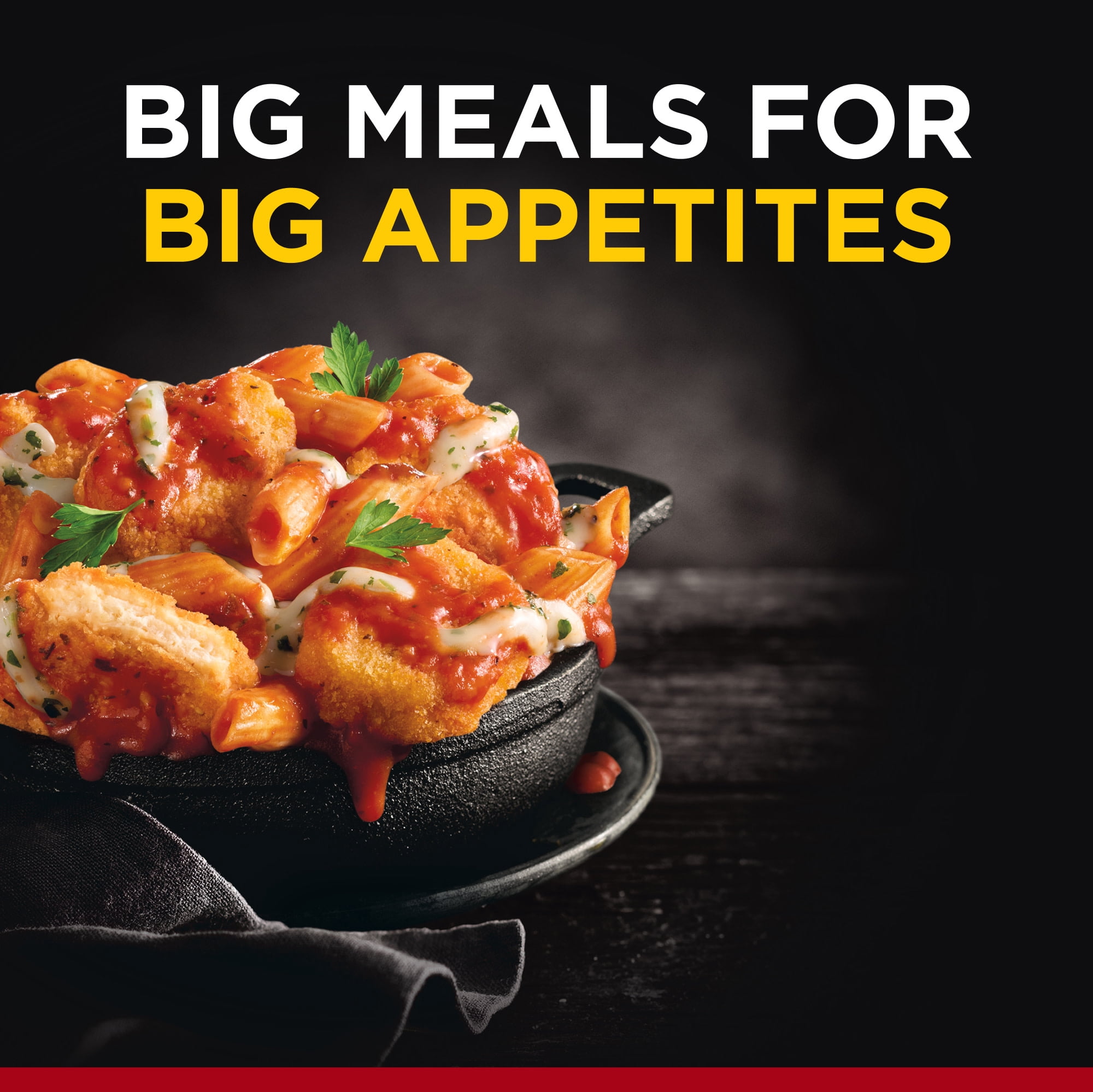 Banquet MEGA Bowls Chicken Parmesan, 20g Protein, Frozen Meal, 13.5 oz.