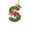 S, variant on YAMB Letter G Acrylic Christmas Hanging Ornament, 3.14" Single 2D Flat Customizable Letter Pendant, Reusable Personalized Bauble Festive Decor for Xmas Tree Wreath Mantel Home Party Use
