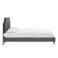 thumbnail image 5 of Modway Sienna Performance Velvet Full Platform Bed in Charcoal, 5 of 10
