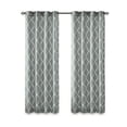 thumbnail image 3 of Fretwork Print Grommet Top Window Curtain Panel(Only 1 Pc Panel) On-Site, 3 of 12