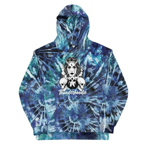 Tie and Dye Vintage Skull Hoodie