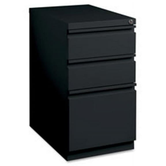 Mobile Pedestal File, B-B-F,15 in. x 22.88 in. x 27.75 in., Black