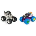 thumbnail image 2 of Monster Jam, Official Racing Stripes Vs. Rainbow Blast Die-Cast Monster Trucks, 1:64 Scale, Kids Toys for Boys Ages 3 and up, 2 of 8