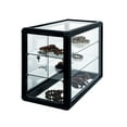 thumbnail image 6 of Tempered Glass Display Cabinet With Aluminum Alloy, Lock, 24"x12"x18", Interior Sliding Door Showcase Glass, Aluminum, Lockable, 24"w X 12"d 18"h,, 6 of 7