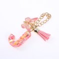 thumbnail image 5 of Ofertas Únicas 1 Pc Colgante de Letra J con Lentejuelas en Forma de Corazón y Borlas de Mariposa para Taza de Agua, Metal Rosa y Resina, 5 of 5