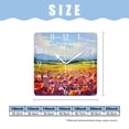 thumbnail image 2 of 14 Inch Wall Clock Battery Operated Square Clock Decorative for Office, Kitchen, Outdoor, Living Room，Oil Painting Sunflower Fruit Art Art, 2 of 4