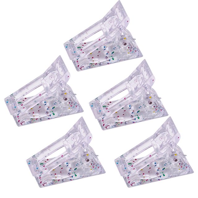 Pinzas para uñas profesionales, formas de extensión acrílicas para uñas, pinzas para puntas de uñas de construcción rápida, molde de Gel UV para manicura, accesorios para uñas Tan Jianjun unisex