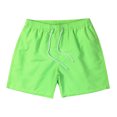 thumbnail image 2 of EOYWHK Swim Shorts for Men Big and Tall Athletic Shorts 5" Inseam Summer Beach Shorts Elastic Waist Drawstring Zipper Pockets for Big and Tall Men Clearance,M-3XL, 2 of 6