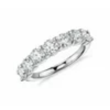 1.5CT Round Lab Created Diamond (VVS1,D) 950 Platinum Seven Stone Ring Fine Jewelry for Unisex Gifts