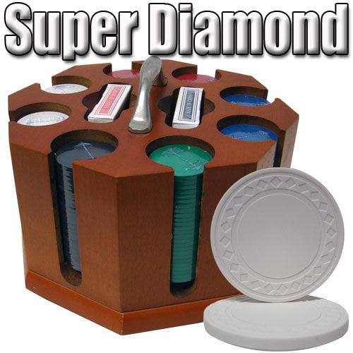 50 Orange Super Diamond 8.5g Clay Poker Chips New 