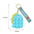 thumbnail image 2 of Monedero de silicona con forma de burbuja para niñas, bonito juguete para regalar, con llavero, 2 of 5