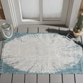 thumbnail image 2 of SAFAVIEH Courtyard Jaymz Radiant Indoor/Outdoor Area Rug, Beige/Aqua, 2' x 3'7", 2 of 12