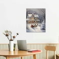 thumbnail image 2 of Nawypu Christmas Canvas Wall Art - Christmas Winter Wall Art For Living Room, Vintage Christmas Snowy Pictures Wall Decor For Home Framed Canvas Prints Ready To Hang, 2 of 4