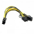 thumbnail image 6 of Xiwai Cable PCI-E PCI Express ATX 6Pin Male to Dual 8Pin 6Pin Female Video Card Extension Splitter Power Cable, 6 of 7