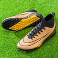 thumbnail image 2 of Men's Soccer Cleats Professional High-Top Football Shoes Outdoor Spikes Soccer Shoes, 2 of 9